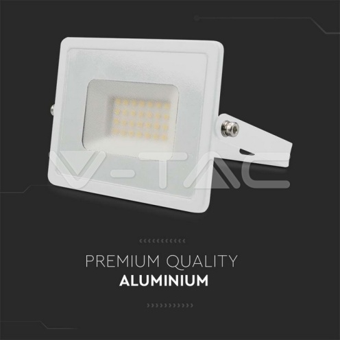 30W LED Прожектор Е-Series G2 Бяло Тяло 3000K - изглед 6