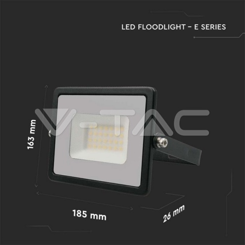 30W LED Прожектор Е-Series G2 Черно Тяло 4000K - изглед 7