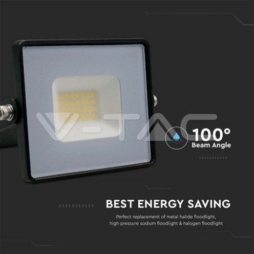 20W LED Прожектор Е-Series G2 Черно Тяло 3000K - изглед 4