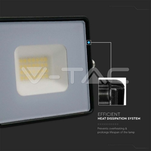 20W LED Прожектор Е-Series G2 Черно Тяло 3000K - изглед 3