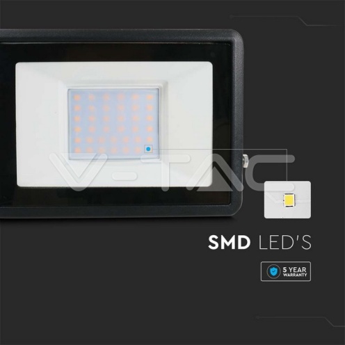 30W LED Прожектор SAMSUNG ЧИП Черно Тяло 6400К - изглед 8
