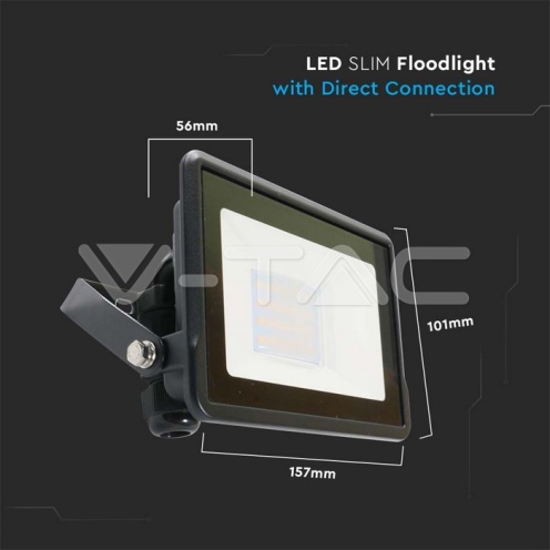 20W LED Прожектор SAMSUNG ЧИП Черно Тяло 6400К - изглед 3 - rZ commerce 20W LED Прожектор SAMSUNG ЧИП Черно Тяло 6400К - изглед 3