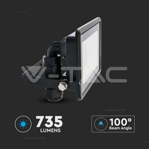 10W LED Прожектор SAMSUNG ЧИП Черно Тяло 6400К - изглед 2