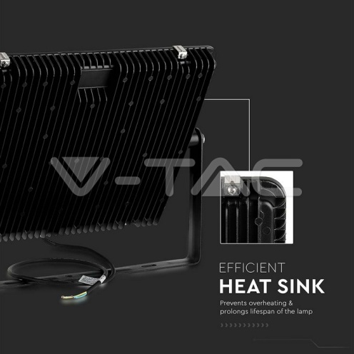 300W LED Прожектор SAMSUNG ЧИП G2 SMD SLIM Черно Тяло 4000К - изглед 12 - rZ commerce 300W LED Прожектор SAMSUNG ЧИП G2 SMD SLIM Черно Тяло 4000К - изглед 12