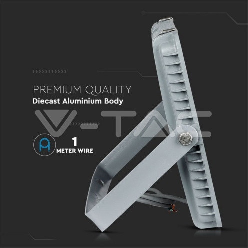 200W LED Прожектор SAMSUNG ЧИП G2 SMD SLIM Бяло Тяло 4000К - изглед 3