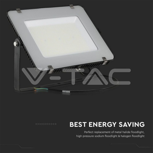 200W LED Прожектор SAMSUNG ЧИП G2SMD SLIM Черно Тяло 4000К - изглед 15