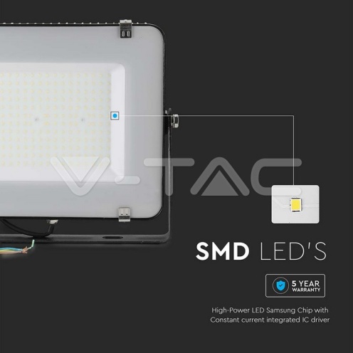 150W LED Прожектор SAMSUNG Чип G2 SMD Slim черно тяло 6500К 17300Lm - изглед 11 - rZ commerce 150W LED Прожектор SAMSUNG Чип G2 SMD Slim черно тяло 6500К 17300Lm - изглед 11
