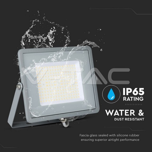 100W LED Прожектор SAMSUNG ЧИП G2 SMD SLIM Сиво Тяло 4000К 120LM/W - изглед 14 - rZ commerce 100W LED Прожектор SAMSUNG ЧИП G2 SMD SLIM Сиво Тяло 4000К 120LM/W - изглед 14