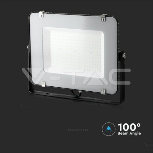 150W LED Прожектор SAMSUNG ЧИП G2 SMD SLIM Черно Тяло 4000К - изглед 3