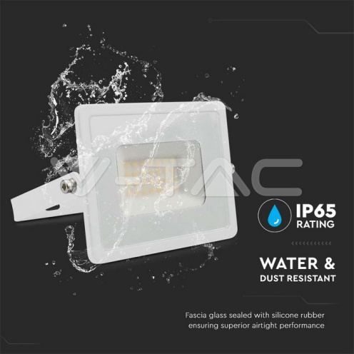 30W LED Прожектор Е-Series G2 Бяло Тяло 6400K - изглед 5