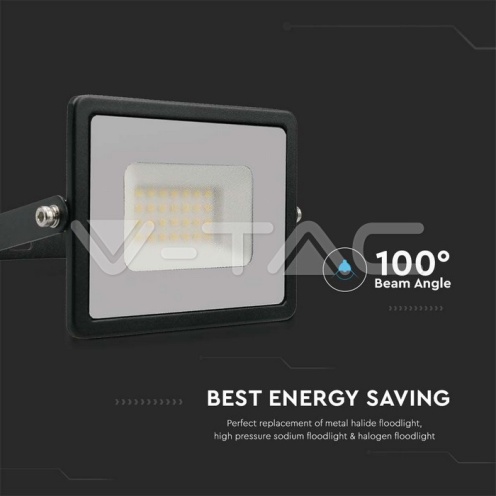 30W LED Прожектор Е-Series G2 Черно Тяло 6400K - изглед 4