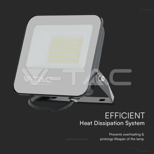 50W LED Прожектор 4000K Черно Тяло Сиво Стъкло 160lm/W 5год. Гаранция - изглед 3 - rZ commerce 50W LED Прожектор 4000K Черно Тяло Сиво Стъкло 160lm/W 5год. Гаранция - изглед 3