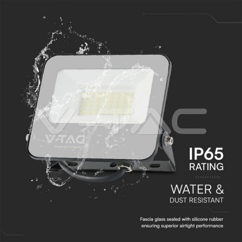 30W LED Прожектор 6500K Черно Тяло Сиво Стъкло 160lm/W 5год. Гаранция - изглед 5 - rZ commerce 30W LED Прожектор 6500K Черно Тяло Сиво Стъкло 160lm/W 5год. Гаранция - изглед 5