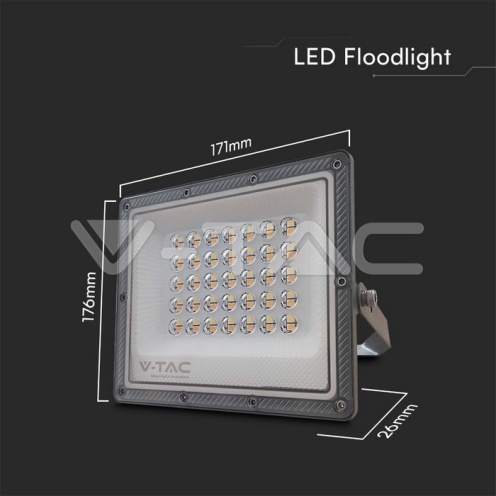 30W LED Прожектор 3в1 сиво тяло 2350lm - изглед 9 - rZ commerce 30W LED Прожектор 3в1 сиво тяло 2350lm - изглед 9
