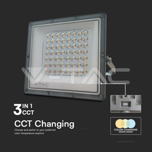 50W LED Прожектор 3в1 Сиво Тяло 5000lm - изглед 4 - rZ commerce 50W LED Прожектор 3в1 Сиво Тяло 5000lm - изглед 4