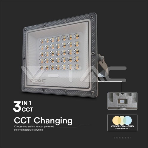 30W LED Прожектор 3в1 сиво тяло 2350lm - изглед 4 - rZ commerce 30W LED Прожектор 3в1 сиво тяло 2350lm - изглед 4