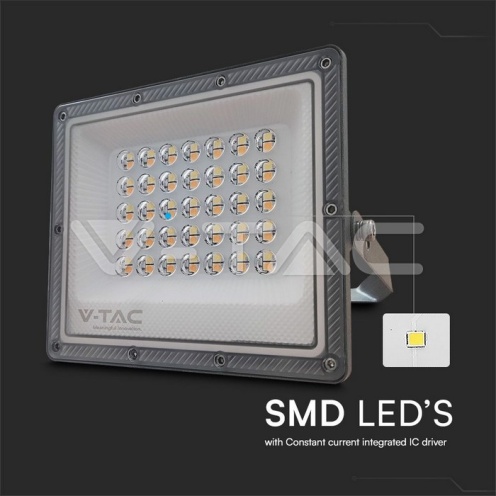 30W LED Прожектор 3в1 сиво тяло 2350lm - изглед 3 - rZ commerce 30W LED Прожектор 3в1 сиво тяло 2350lm - изглед 3