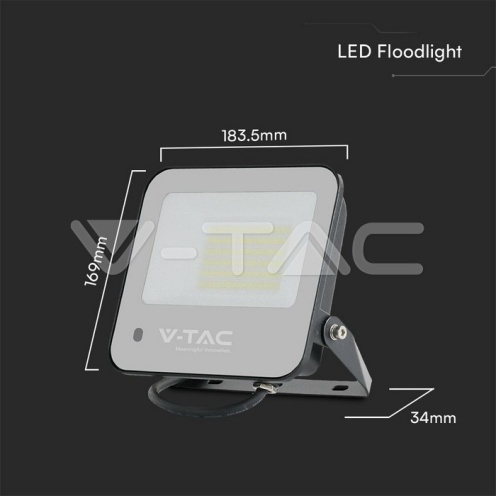 50W Floodlight RGB+W Черен С Контролер IP65 - изглед 8 - rZ commerce 50W Floodlight RGB+W Черен С Контролер IP65 - изглед 8