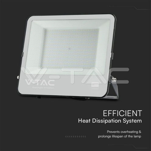 200W LED Прожектор SAMSUNG Чип 1м Кабел Черно Тяло 6400K 17540LM - изглед 3 - rZ commerce 200W LED Прожектор SAMSUNG Чип 1м Кабел Черно Тяло 6400K 17540LM - изглед 3