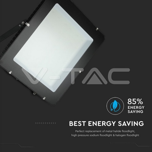 1000W LED Прожектор SAMSUNG ЧИП SMD SLIM Черно Тяло 6400К 120LM/W - изглед 10