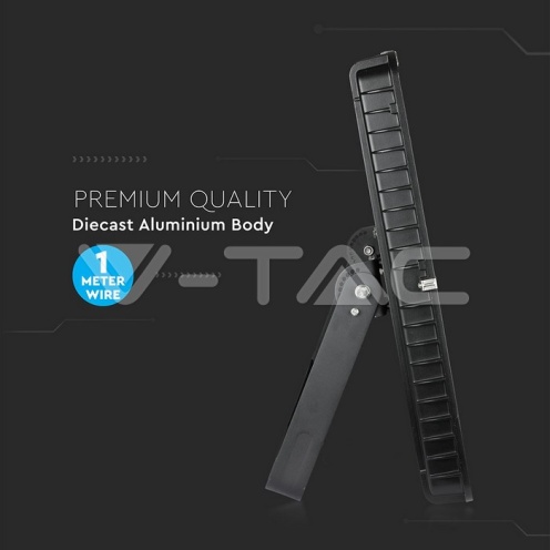 1000W LED Прожектор SAMSUNG ЧИП SMD SLIM Черно Тяло 6400К 120LM/W - изглед 12