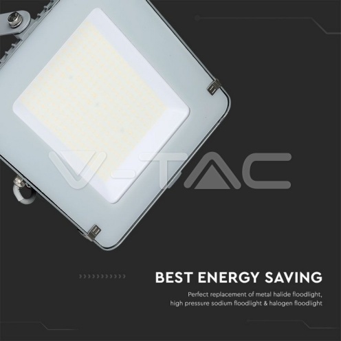 300W LED Прожектор SAMSUNG ЧИП G2 SMD SLIM Сиво Тяло 6500К - изглед 15