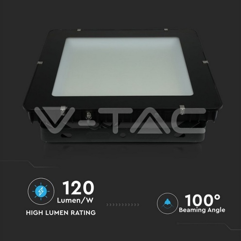 1000W LED Прожектор SAMSUNG ЧИП SMD SLIM Черно Тяло 6400К 120LM/W - изглед 2