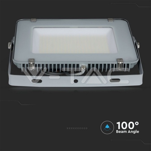 300W LED Прожектор SAMSUNG ЧИП G2 SMD SLIM Сиво Тяло 6500К - изглед 3