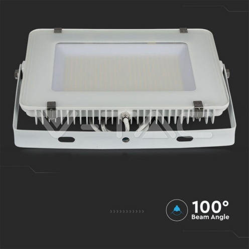 300W LED Прожектор SAMSUNG ЧИП G2 SMD SLIM Бяло Тяло 4000К - изглед 3