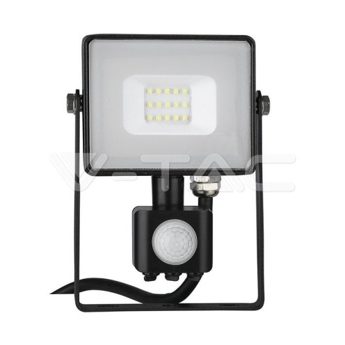 10W LED Прожектор Със Сензор SAMSUNG ЧИП Черно Тяло 4000K - изглед 10