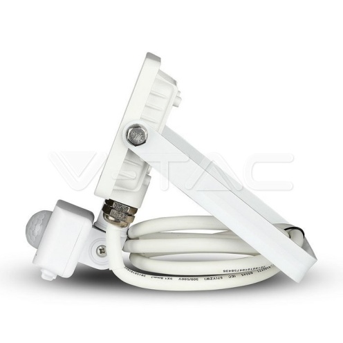 10W LED Прожектор Със Сензор SAMSUNG ЧИП Бяло Тяло 4000К - изглед 10