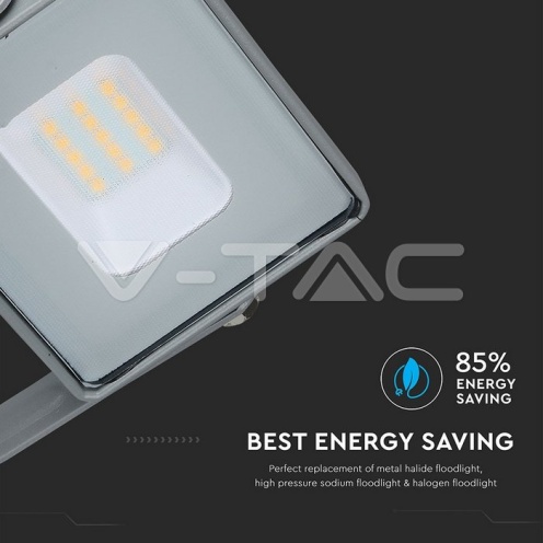 10W LED Прожектор SAMSUNG ЧИП SMD Сиво Тяло 4000К - изглед 12 - rZ commerce 10W LED Прожектор SAMSUNG ЧИП SMD Сиво Тяло 4000К - изглед 12