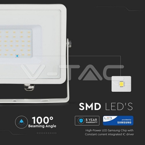 30W LED Прожектор SAMSUNG ЧИП SMD Бяло Тяло 6400К - изглед 14