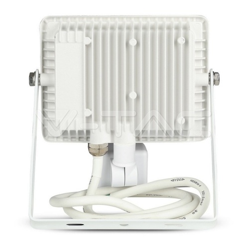 30W LED Прожектор Със Сензор SAMSUNG ЧИП Бяло Тяло 3000К - изглед 12