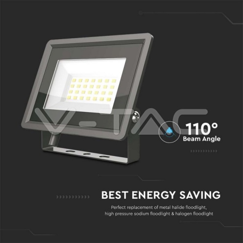 20W LED Прожектор Черно Тяло 6400K - изглед 4