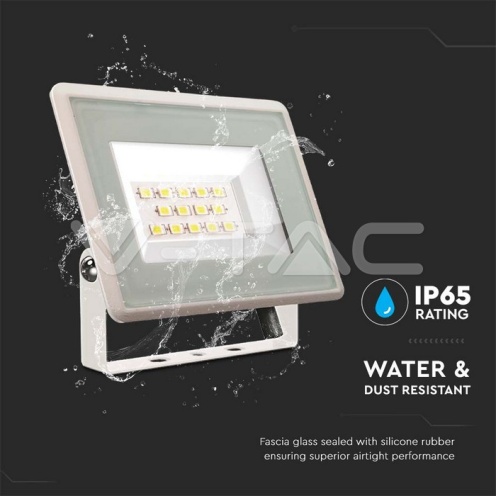 10W LED Прожектор Бяло Тяло 6400K - изглед 5