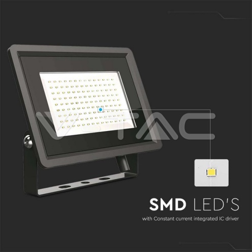 100W LED Прожектор Черно Тяло 6400K - изглед 2