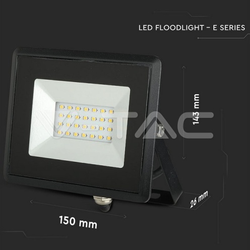 20W LED Прожектор E-Series черно тяло зелен IP65 - изглед 5 - rZ commerce 20W LED Прожектор E-Series черно тяло зелен IP65 - изглед 5