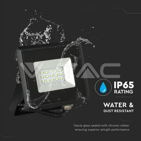 10W LED Прожектор E-Series Черно Тяло Червен IP65 - изглед 2 - rZ commerce 10W LED Прожектор E-Series Черно Тяло Червен IP65 - изглед 2