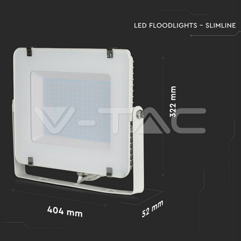 150W LED Прожектор SAMSUNG ЧИП SMD Бяло Тяло 6400К - изглед 4