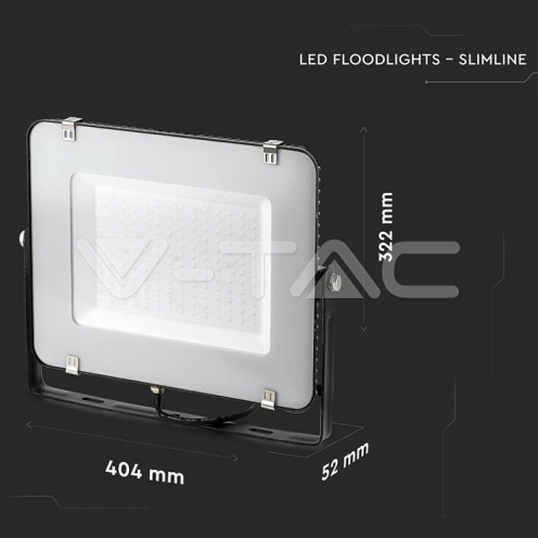 150W LED Прожектор SAMSUNG ЧИП SMD Черно Тяло 4000К - изглед 3