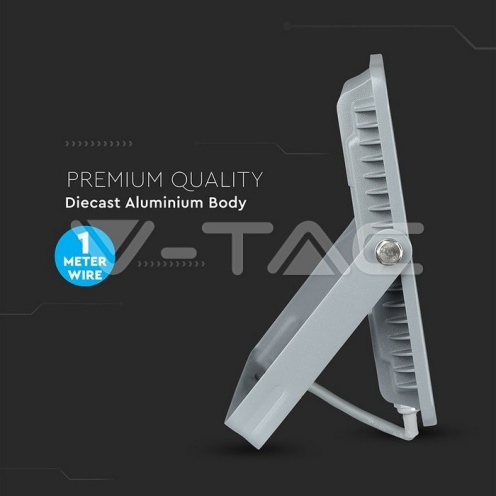 100W LED Прожектор SAMSUNG ЧИП SMD Сиво Тяло 6400К - изглед 3 - rZ commerce 100W LED Прожектор SAMSUNG ЧИП SMD Сиво Тяло 6400К - изглед 3