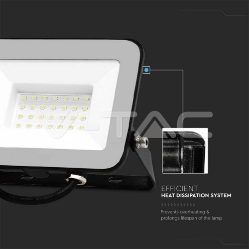 30W LED Прожектор SAMSUNG ЧИП PRO-S Черно Тяло 6500К - изглед 3 - rZ commerce 30W LED Прожектор SAMSUNG ЧИП PRO-S Черно Тяло 6500К - изглед 3