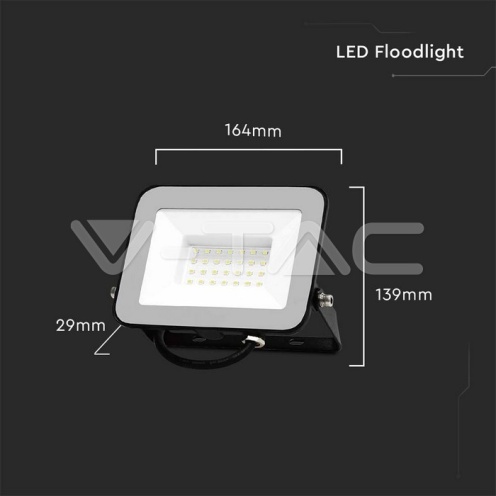30W LED Прожектор SAMSUNG ЧИП PRO-S Черно Тяло 6500К - изглед 7 - rZ commerce 30W LED Прожектор SAMSUNG ЧИП PRO-S Черно Тяло 6500К - изглед 7