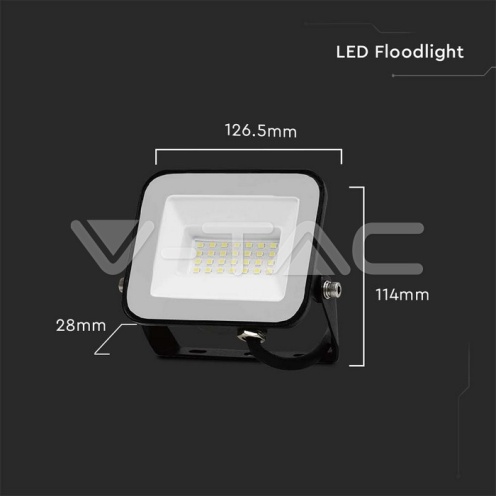20W LED Прожектор SAMSUNG ЧИП PRO-S черно тяло 4000К 1620Lm - изглед 7 - rZ commerce 20W LED Прожектор SAMSUNG ЧИП PRO-S черно тяло 4000К 1620Lm - изглед 7