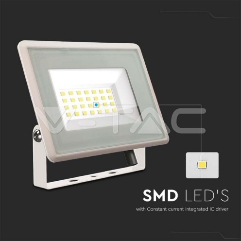 20W LED Прожектор Бяло Тяло 4000K - изглед 2