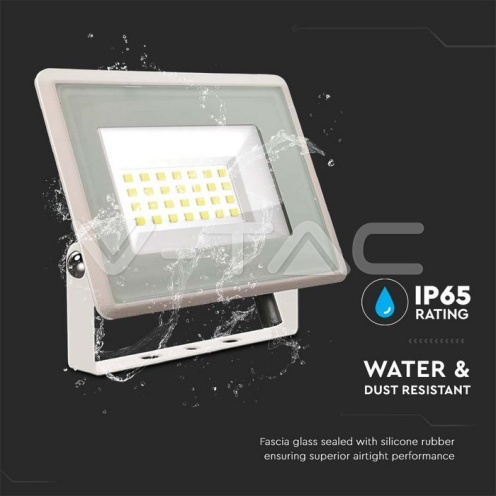 20W LED Прожектор Бяло Тяло 4000K - изглед 5