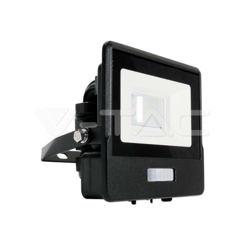 10W LED Прожектор PIR Сензор SAMSUNG ЧИП Черно - изглед 1