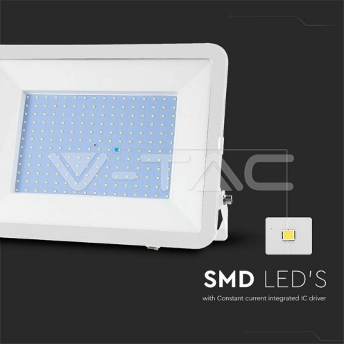 200W LED Прожектор SAMSUNG Чип PRO-S бяло тяло 6500К 17540Lm - изглед 2 - rZ commerce 200W LED Прожектор SAMSUNG Чип PRO-S бяло тяло 6500К 17540Lm - изглед 2