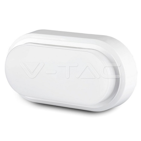 8W Плафониера Овал Бяло Тяло 3000К IP54 - изглед 1 - rZ commerce 8W Плафониера Овал Бяло Тяло 3000К IP54 - изглед 1